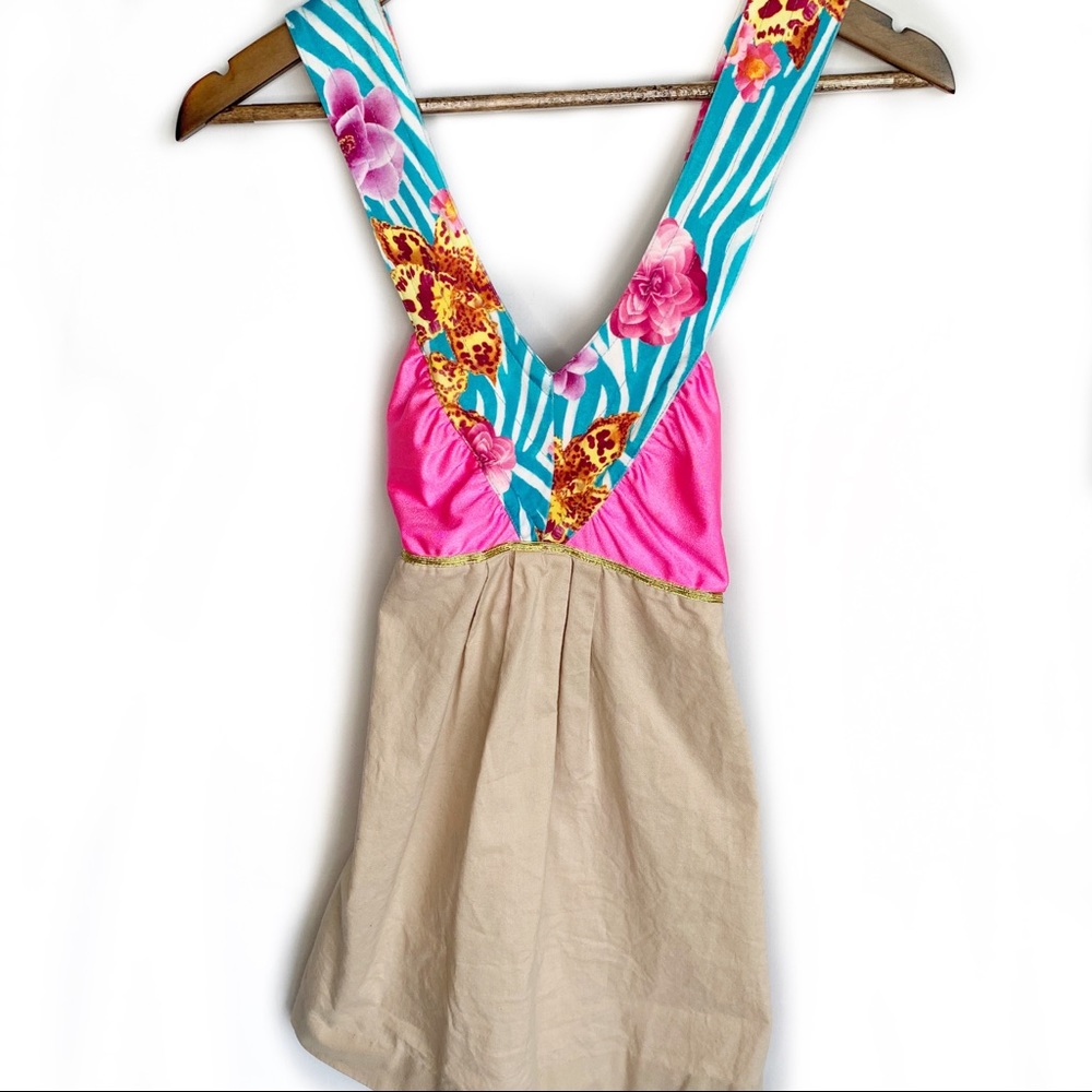 •Roberta Oaks•Boutique•Tropical Pink Dress•S